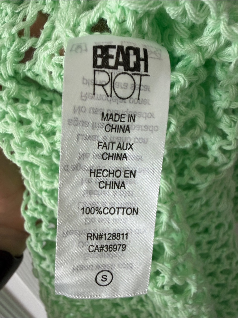 Beach Riot Green Holly Dress Size Small - Picture 4 of 4